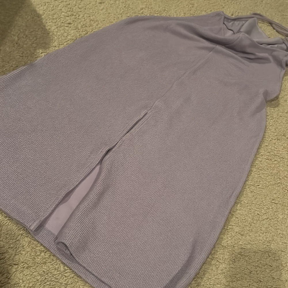 Free People Beach Moss Midi Dress Lavender Purple Large NWOT - Picture 8 of 9